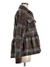 Mystree Plaid Brown Jacket Size M - photo 4
