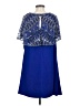 Aidan Mattox 100% Polyester Blue Cocktail Dress Size 2 - photo 2