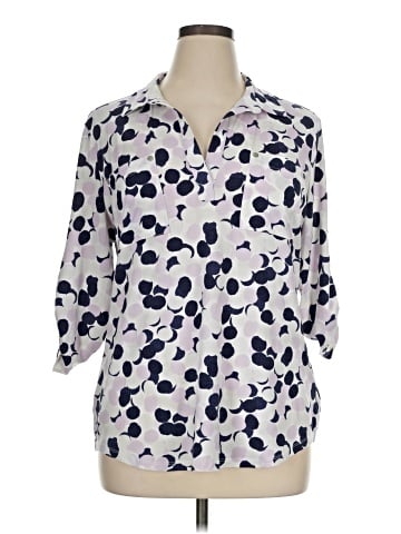 Jones New York Signature 3/4 Sleeve Blouse (view 1)