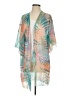 Democracy 100% Polyester Teal Kimono Size S - photo 1