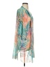 Democracy 100% Polyester Teal Kimono Size S - photo 4