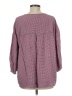 Max Studio 100% Rayon Checkered-gingham Pink 3/4 Sleeve Blouse Size M - photo 2