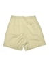 Talbots 100% Polyester Solid Yellow Khaki Shorts Size 10 - photo 2