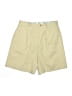 Talbots 100% Polyester Solid Yellow Khaki Shorts Size 10 - photo 1