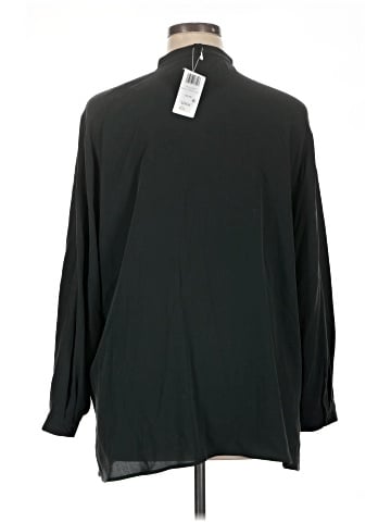 Eileen Fisher Long Sleeve Silk Top (view 2)