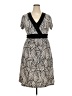Forever Print Gray White Cocktail Dress Size 2X - photo 1