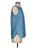Talbots 100% Tencel Blue Sleeveless Button-Down Shirt Size XS - photo 4