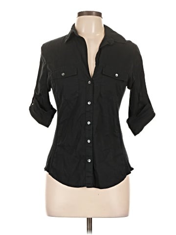 James Perse 3/4 Sleeve Button-Down Shirt (view 1)