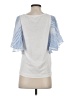 THML Silver Short Sleeve Top Size S - photo 2