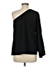 Chico's 100% Polyester Black 3/4 Sleeve Top Size Med (1) - photo 2