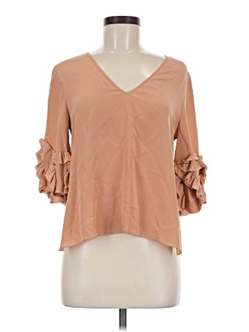 See By Chloé 3/4 Sleeve Silk Top (view 1)