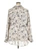 Torrid 100% Polyester Silver Ivory 3/4 Sleeve Blouse Size 4X Plus (4) - photo 2