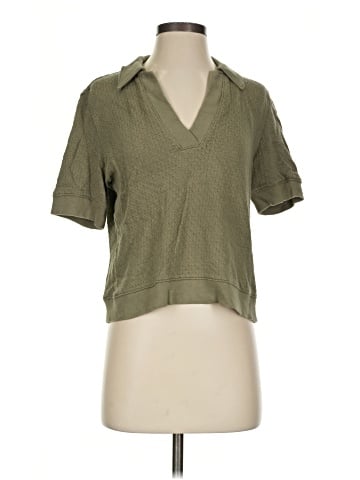 Madewell Collared Pointelle Sweater Tee (view 1)