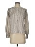 Ann Taylor 100% Polyester Tweed Silver Long Sleeve Blouse Size XS (petite) - photo 1