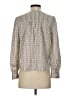 Ann Taylor 100% Polyester Tweed Silver Long Sleeve Blouse Size XS (petite) - photo 2