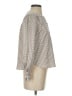 Ann Taylor 100% Polyester Tweed Silver Long Sleeve Blouse Size XS (petite) - photo 4