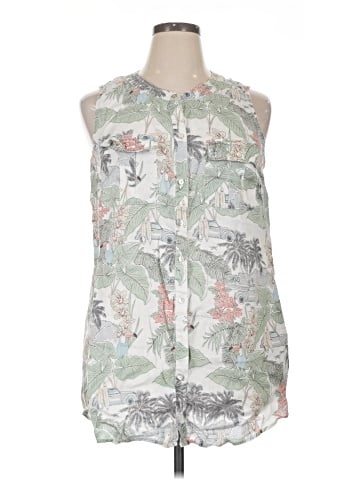 C&C California Sleeveless Button-Down Shirt (view 1)
