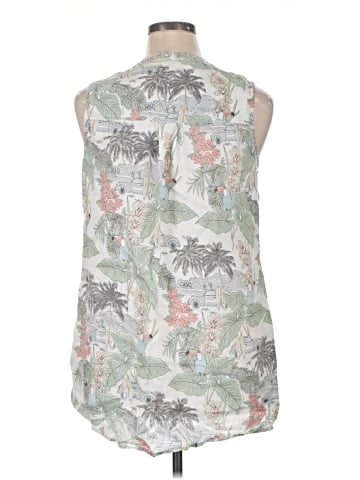 C&C California Sleeveless Button-Down Shirt (view 2)