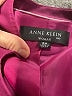 Anne Klein 100% Polyester Purple Blazer Size 16 - photo 6