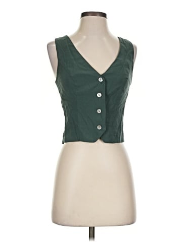 Madewell Katrina Crop Vest Top in Softdrape (view 1)