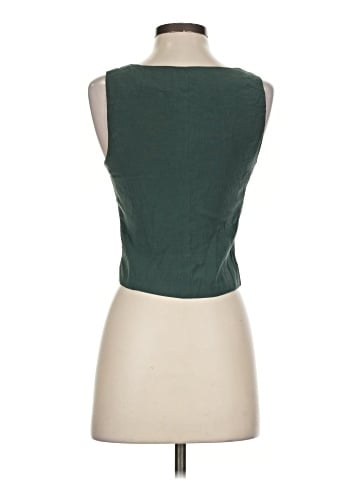 Madewell Katrina Crop Vest Top in Softdrape (view 2)
