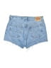 Levi's 100% Cotton Blue Denim Shorts Size 30 waist - photo 2