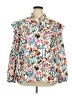 Unbranded 100% Polyester Teal 3/4 Sleeve Blouse Size 5X - photo 1