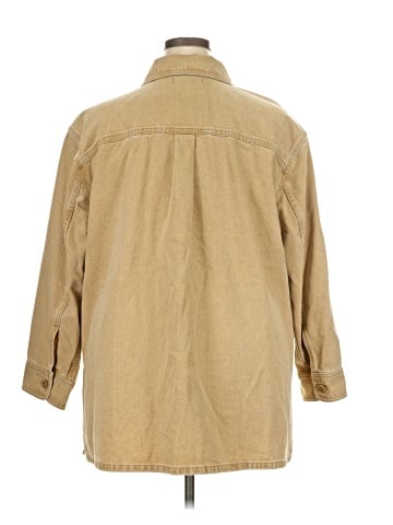 Madewell Plus Denim Shirt-Jacket: Botanical Yarn-Dye Edition (view 2)