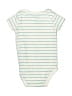 Pekkle 100% Cotton Stripes Ivory Short Sleeve Onesie 3-6 MO / 6 MO - photo 2