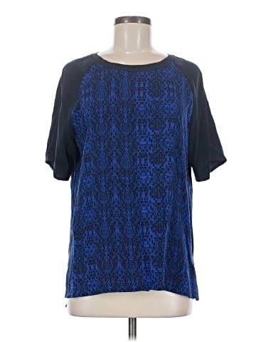 Vince. Short Sleeve Silk Top (view 1)