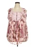 Roaman's 100% Polyester Pink Sleeveless Blouse Size 24W - photo 1