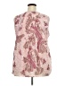 Roaman's 100% Polyester Pink Sleeveless Blouse Size 24W - photo 2