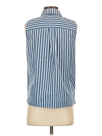 Lafayette 148 New York Sleeveless Button-Down Shirt (view 2)