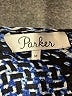 Parker 100% Silk Aztec Or Tribal Print Jacquard Blue Long Sleeve Silk Top Size M - photo 7