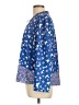 Elle 100% Polyester Blue Long Sleeve Blouse Size L - photo 5