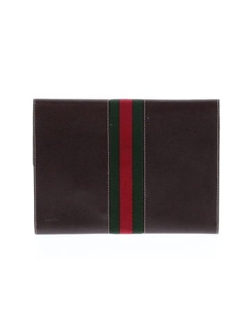 Gucci Vintage Leather Web Stripe Clutch (view 2)