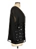 a.n.a. A New Approach 100% Polyester Black Short Sleeve Top Size L - photo 4