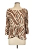 W5 Brown 3/4 Sleeve Blouse Size L - photo 1