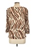 W5 Brown 3/4 Sleeve Blouse Size L - photo 2