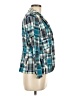 Talbots 100% Cotton Plaid Blue Blazer Size 8 Petite - photo 4