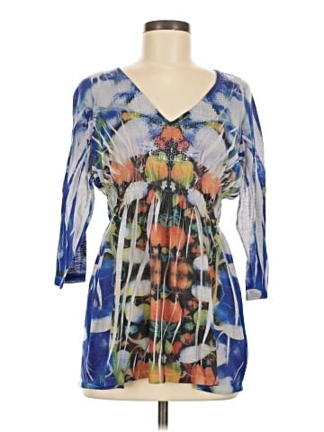 One World 3/4 Sleeve Blouse (view 1)