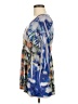One World 100% Polyester Blue 3/4 Sleeve Blouse Size M - photo 5