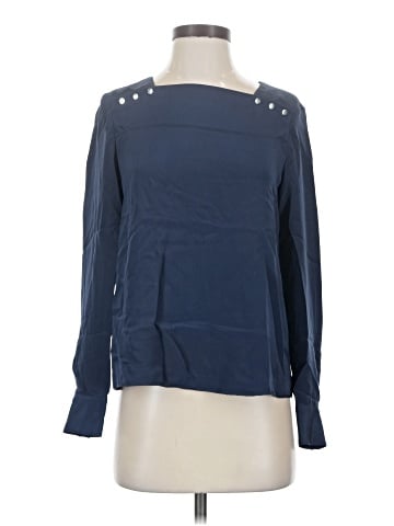 Club Monaco Long Sleeve Silk Top (view 1)