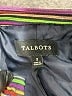 Talbots Stripes Green Blazer Size 2 - photo 6