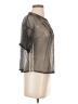 GAëLLE Paris 100% Polymide Silver Short Sleeve Top Size 0 - photo 4