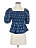 Dizzy Lizzy Blue Short Sleeve Blouse Size S - photo 1