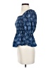 Dizzy Lizzy Blue Short Sleeve Blouse Size S - photo 5