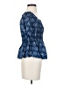 Dizzy Lizzy Blue Short Sleeve Blouse Size S - photo 4