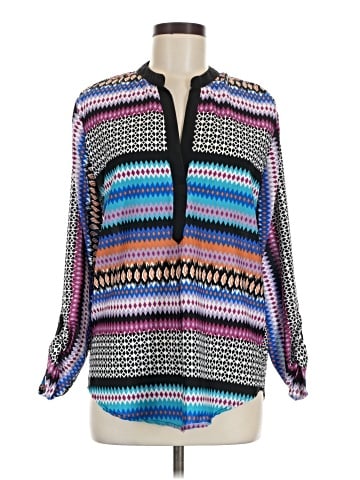 Feathers Long Sleeve Blouse (view 1)