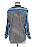 Feathers 100% Polyester Blue Long Sleeve Blouse Size M - photo 2